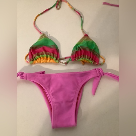 Recco Brazilian Size Small 3 Piece Bikini Set. New With Tags - Picture 2 of 4